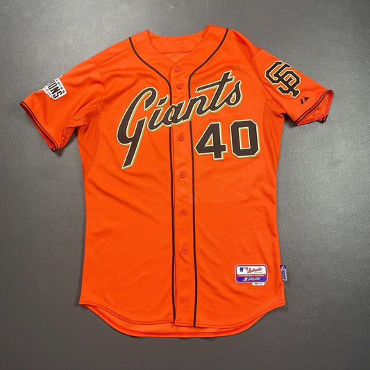 100% Authentic Madison Bumgarner Vintage Majestic Giants '14 Champions Jersey 44