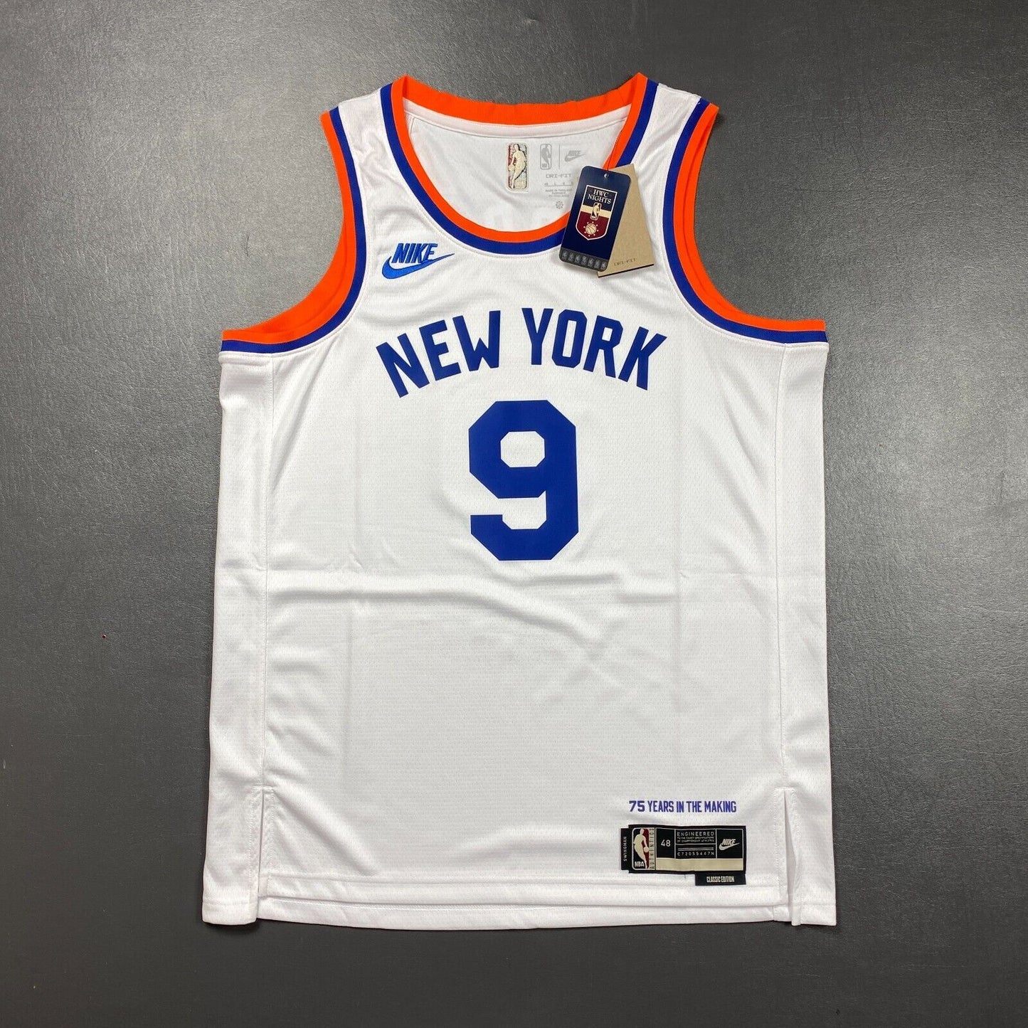 100% Authentic RJ Barrett Nike New York Knicks Classic Jersey Size 48 L Mens