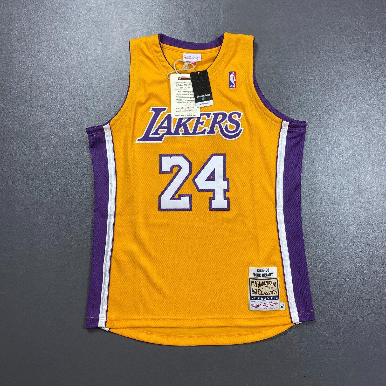 100% Authentic Kobe Bryant Mitchell Ness 08 09 LA Lakers Jersey