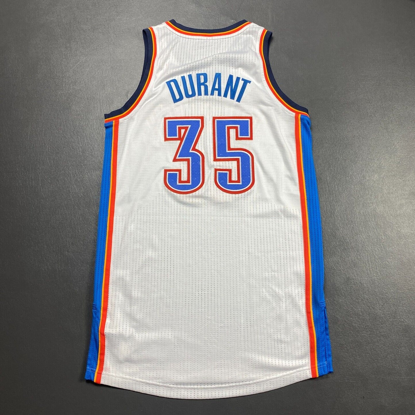 100% Authentic Kevin Durant Adidas Thunders 2012 NBA Finals Jersey Size L Mens