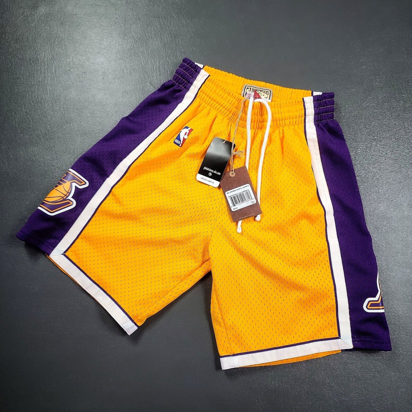 100% Authentic Los Angeles Lakers Mitchell Ness Shorts S 36 Mens - kobe bryant